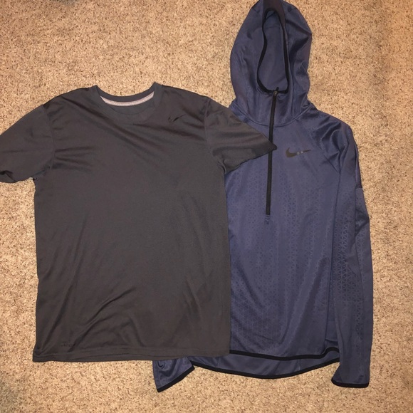 Bundle deal Nike mens t-Shirt & zip up with hood